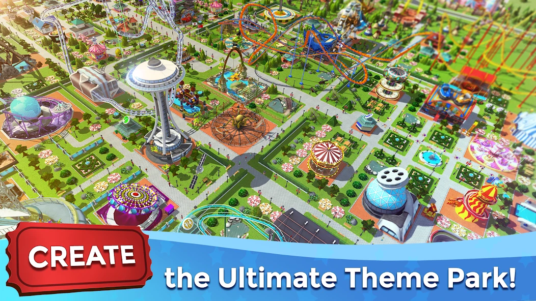 RollerCoaster Tycoon Touch – Build your Theme Park APK screenshot 1