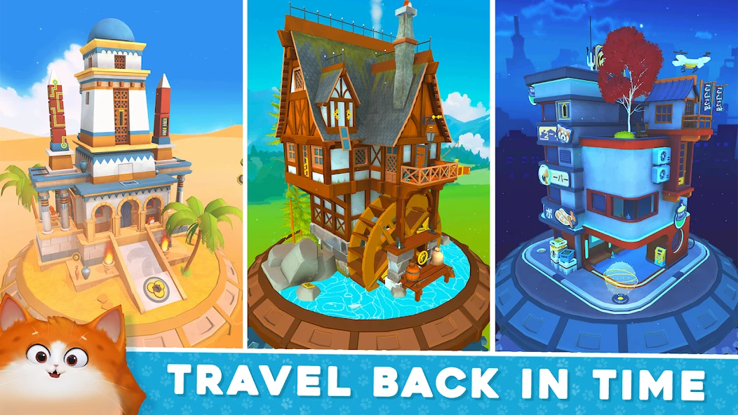 Cats in Time - Relaxing Puzzle Game screenshot 1