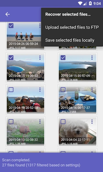 DiskDigger Pro file recovery APK screenshot 2