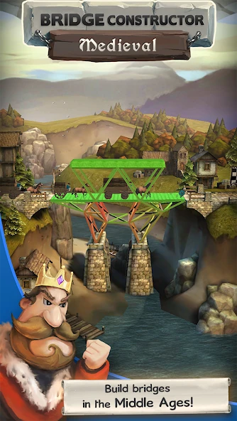 Bridge Constructor Medieval APK screenshot 1