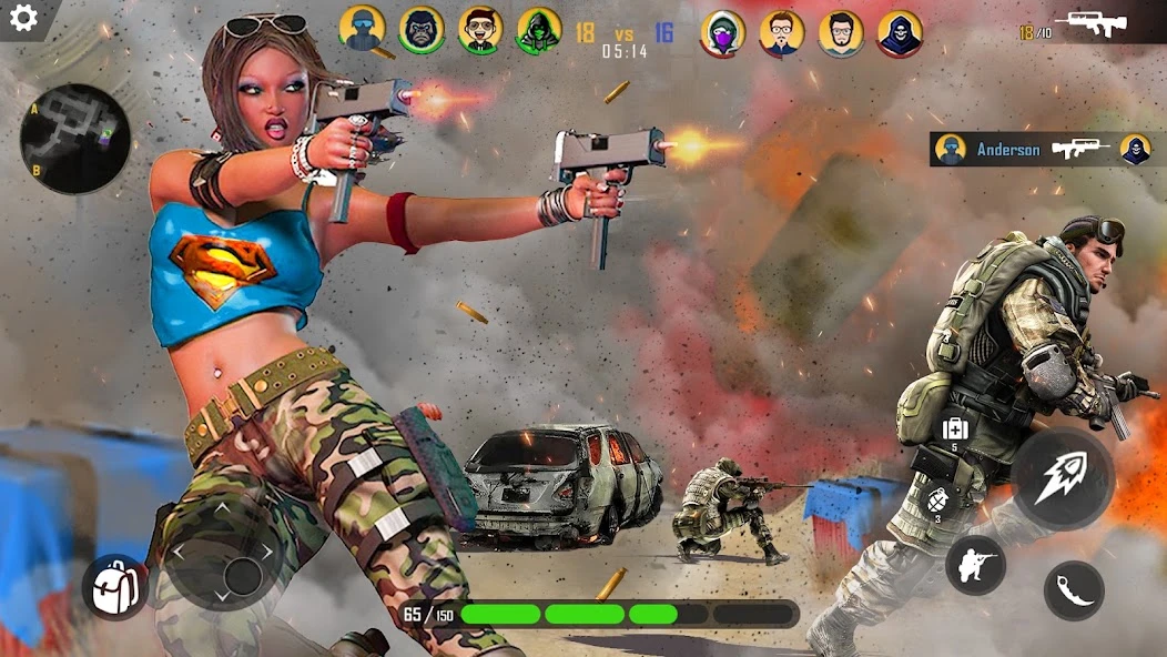 Gun Games 3d Offline Shooting APK screenshot 1