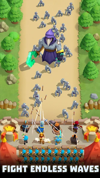 Wild Castle: 3D Offline Strategy Defender TD screenshot 5