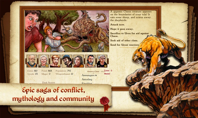 King of Dragon Pass: Text RPG APK screenshot 2