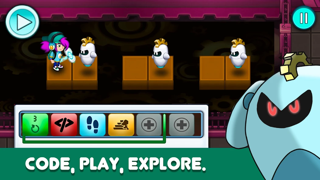 Glitch Hero: Coding Games Kids APK screenshot 3