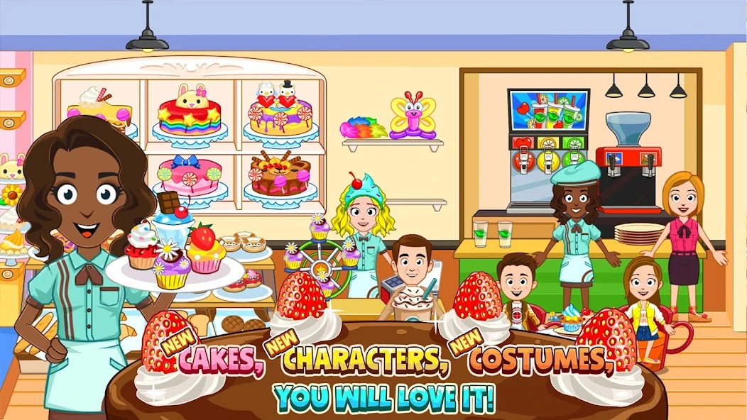 My Town : Bakery & Pizza Store Free screenshot 2