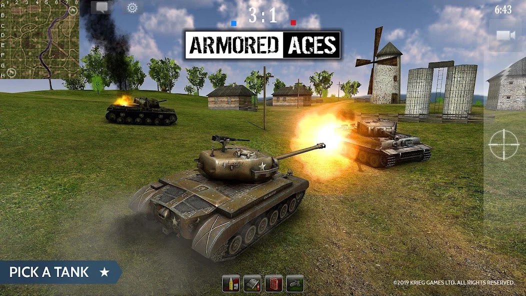 Armored Aces - 3D танки онлайн screenshot 1