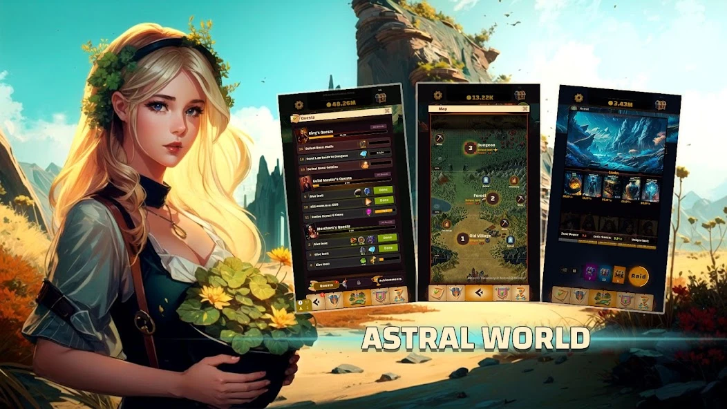 Astral Cards: Idle Card Game APK screenshot 2