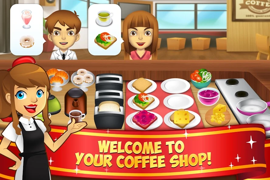 My Coffee Shop - Coffeehouse Management Game screenshot 1