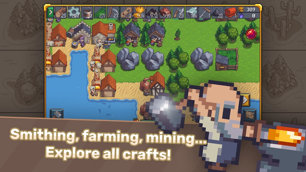 Tap Craft: Mine Survival Sim screenshot 1