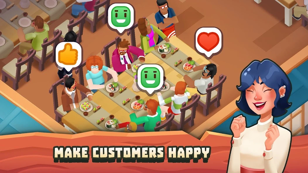 Sushi Empire Tycoon-Idle Game APK screenshot 4