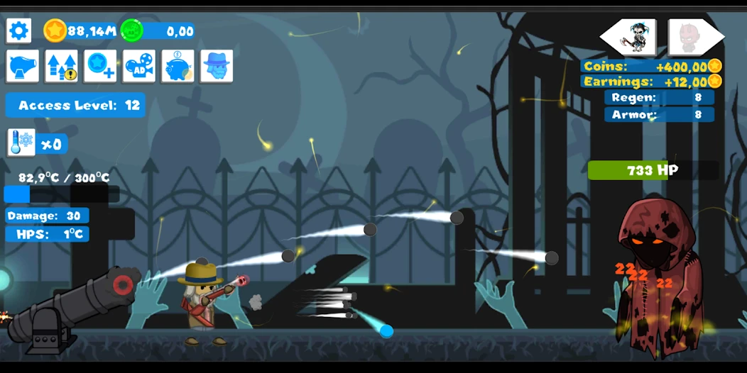 Idle Cannon Quest: Tap Clicker screenshot 4