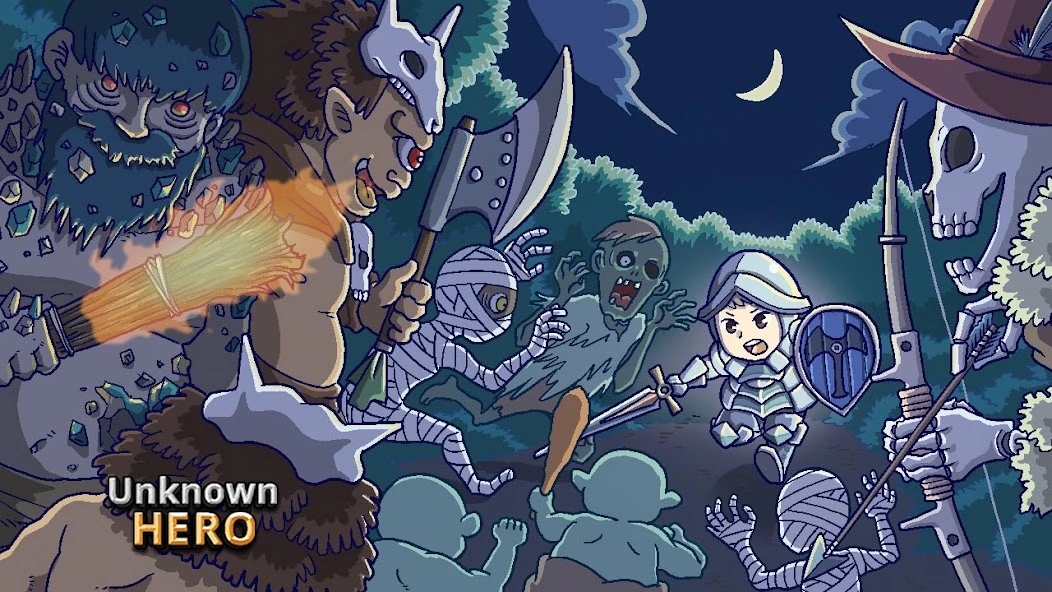 Unknown HERO - Item Farming RPG screenshot 1