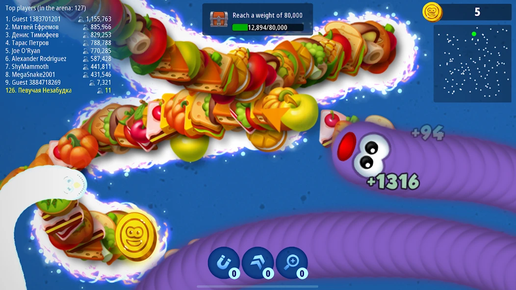 Worms Zone .io - Voracious Snake screenshot 1