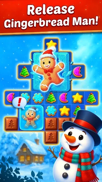 Download Christmas Cookie - Fun Match 3 (MOD, unlimited coins) 2.1.2 screenshot 4