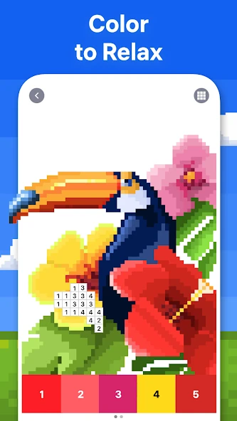 Pixel Art: Color by Number screenshot 1