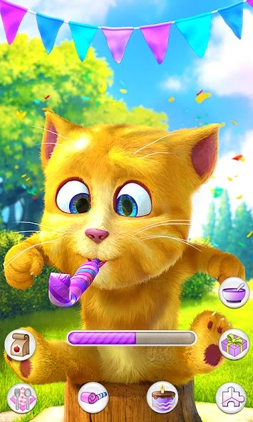 Download Talking Ginger 2 (MOD, Unlimited Snacks) 2.3 screenshot 2