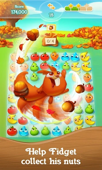 Download Farm Heroes Super Saga (MOD, lives/boosters) 0.45.14 screenshot 2