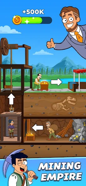 Mining Empire: Gold Clicker APK screenshot 1