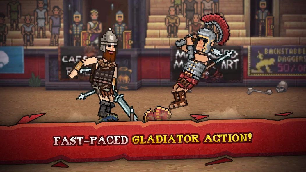 Gladihoppers - Gladiator Battle Simulator! screenshot 1