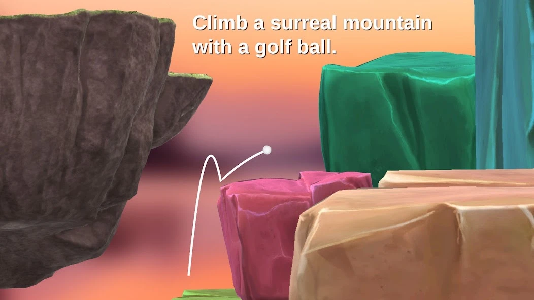 Golfing Over It with Alva Majo APK screenshot 1