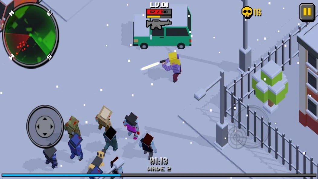 Cube Zombie Hunter screenshot 4