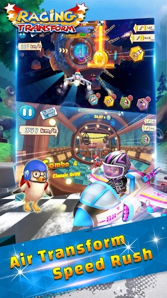 Racing Transform - Skyland Race screenshot 1