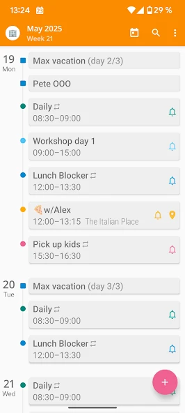 aCalendar+ Calendar & Tasks APK screenshot 1