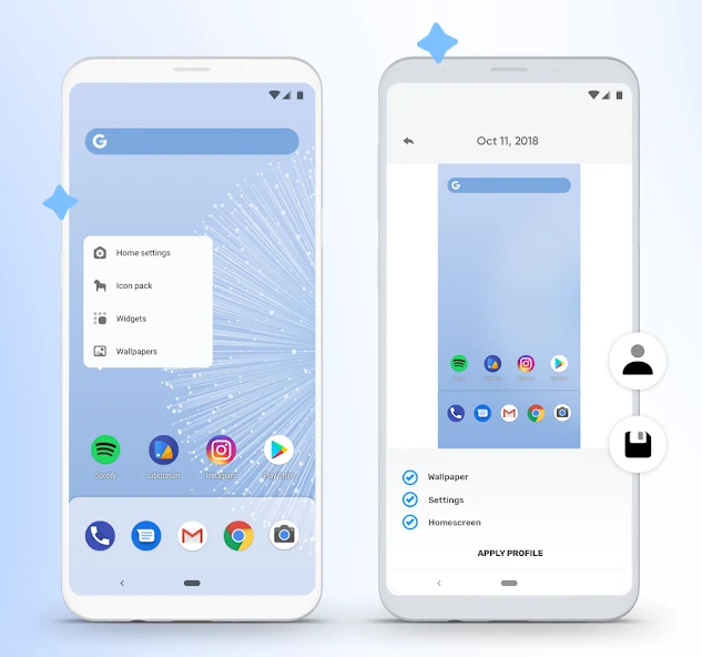 hyperion launcher APK screenshot 2