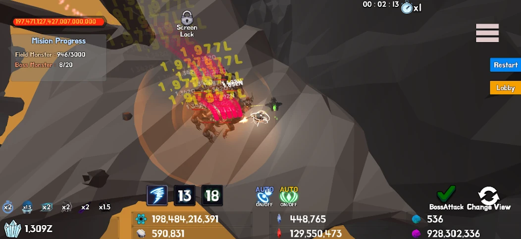 Mini Space Marine(Semi Idle RPG) screenshot 3