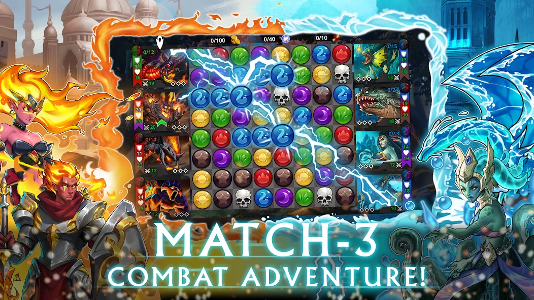 Gems of War - Match 3 RPG screenshot 1